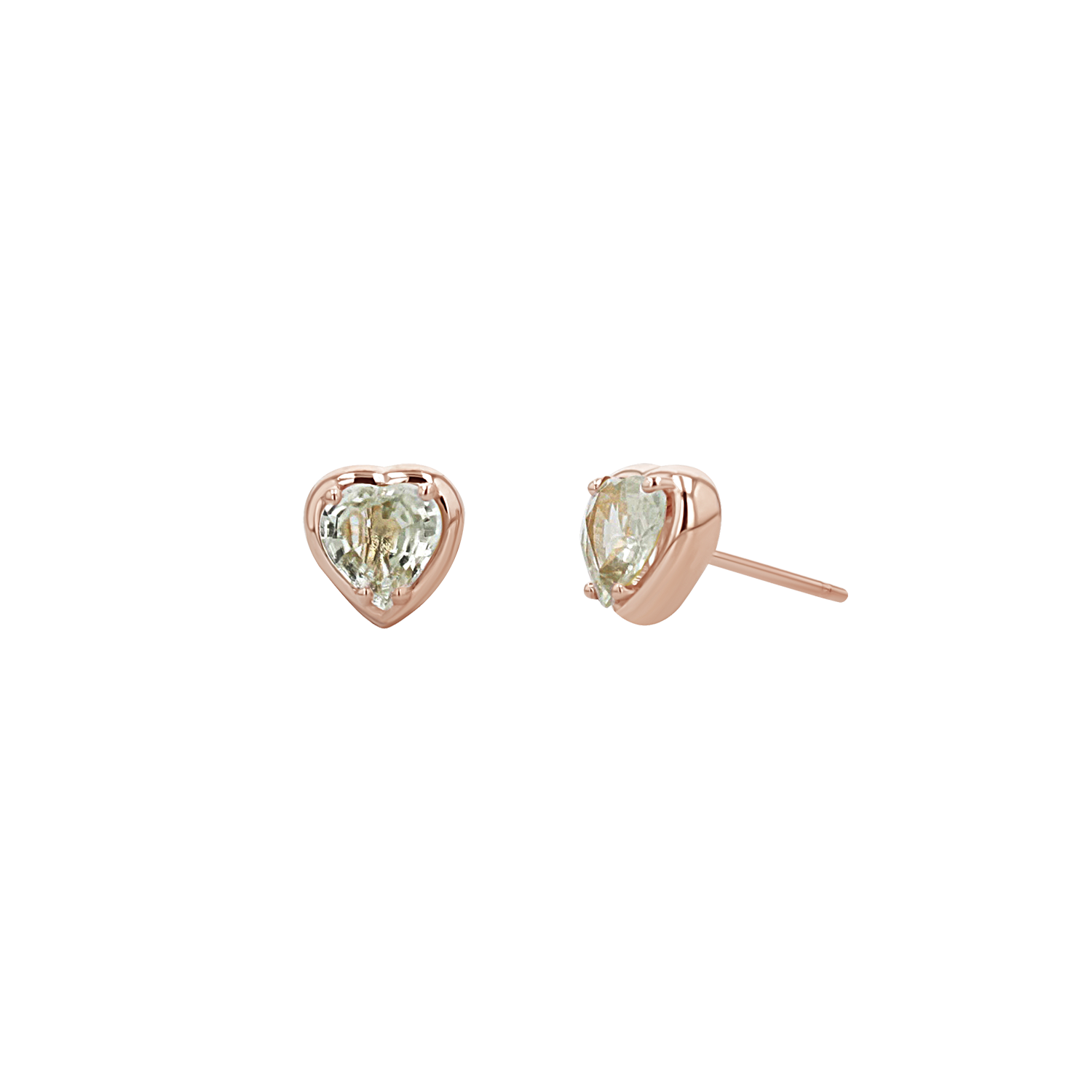 Sapphire Heart Stud Earrings G15612