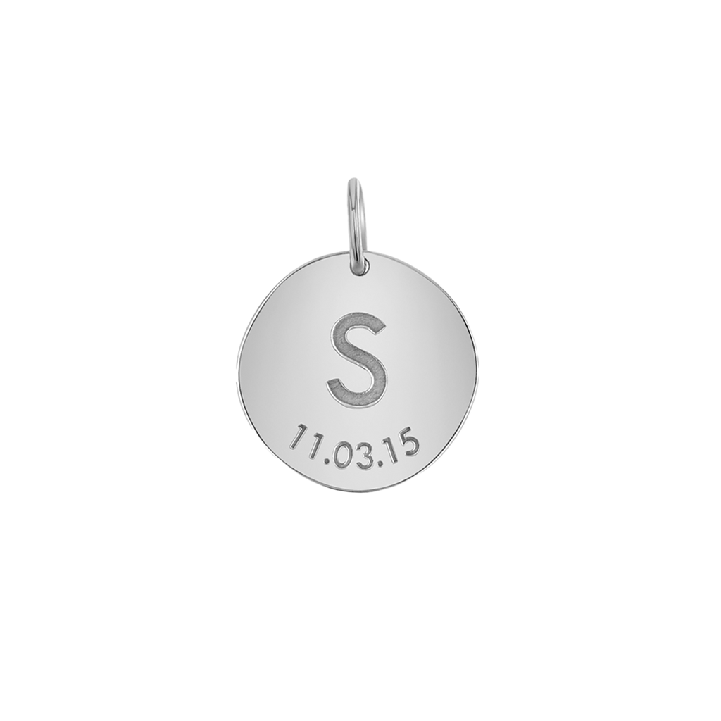 Engravable Initial & Date Charm K176074