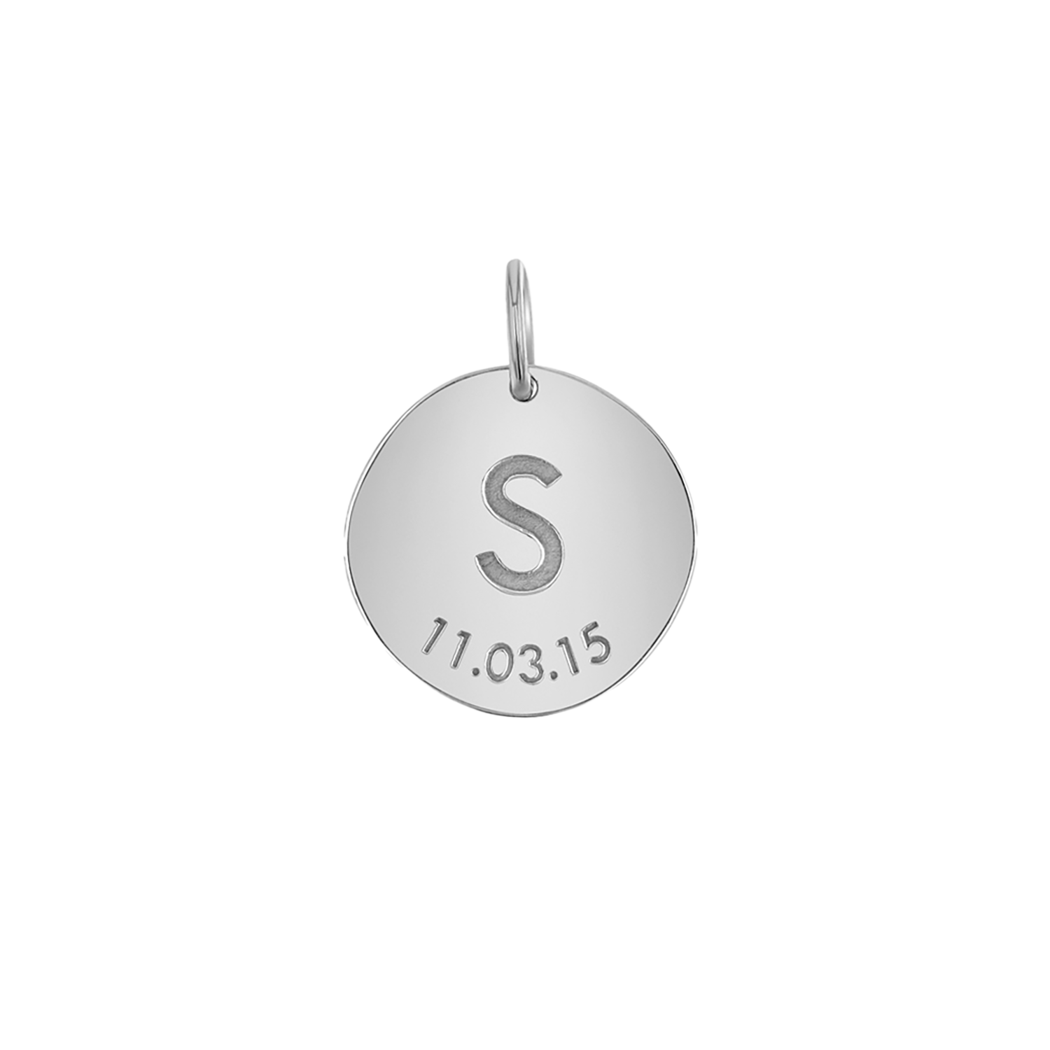Engravable Initial & Date Charm K176074