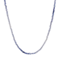 Gradient Blue Sapphire Beaded Necklace I4306