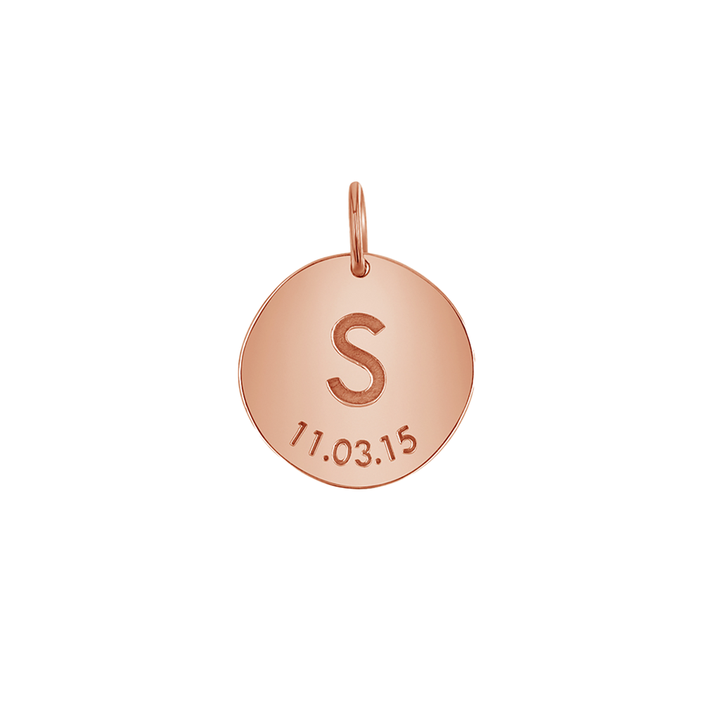 Engravable Initial & Date Charm K176074