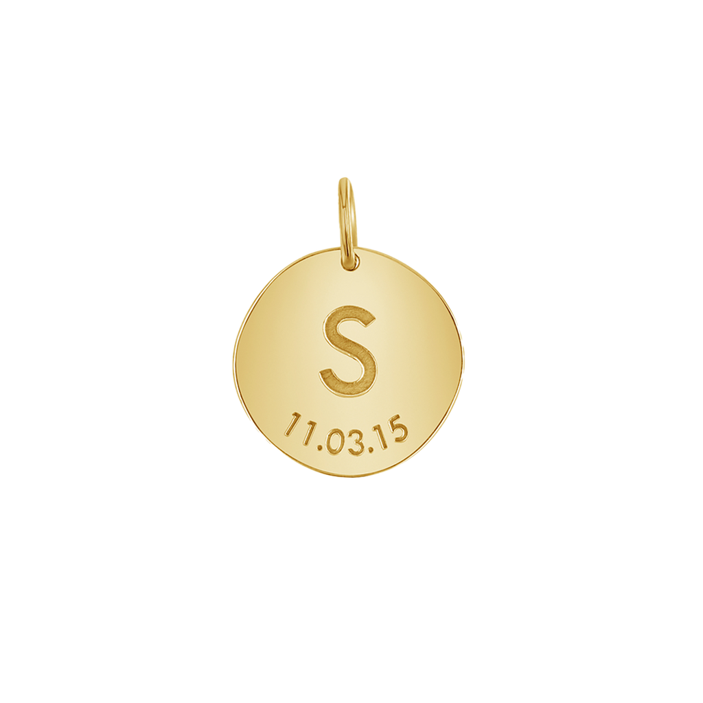 Engravable Initial & Date Charm K176074