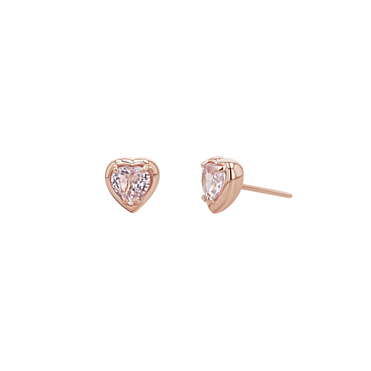 Sapphire Heart Stud Earrings G15612