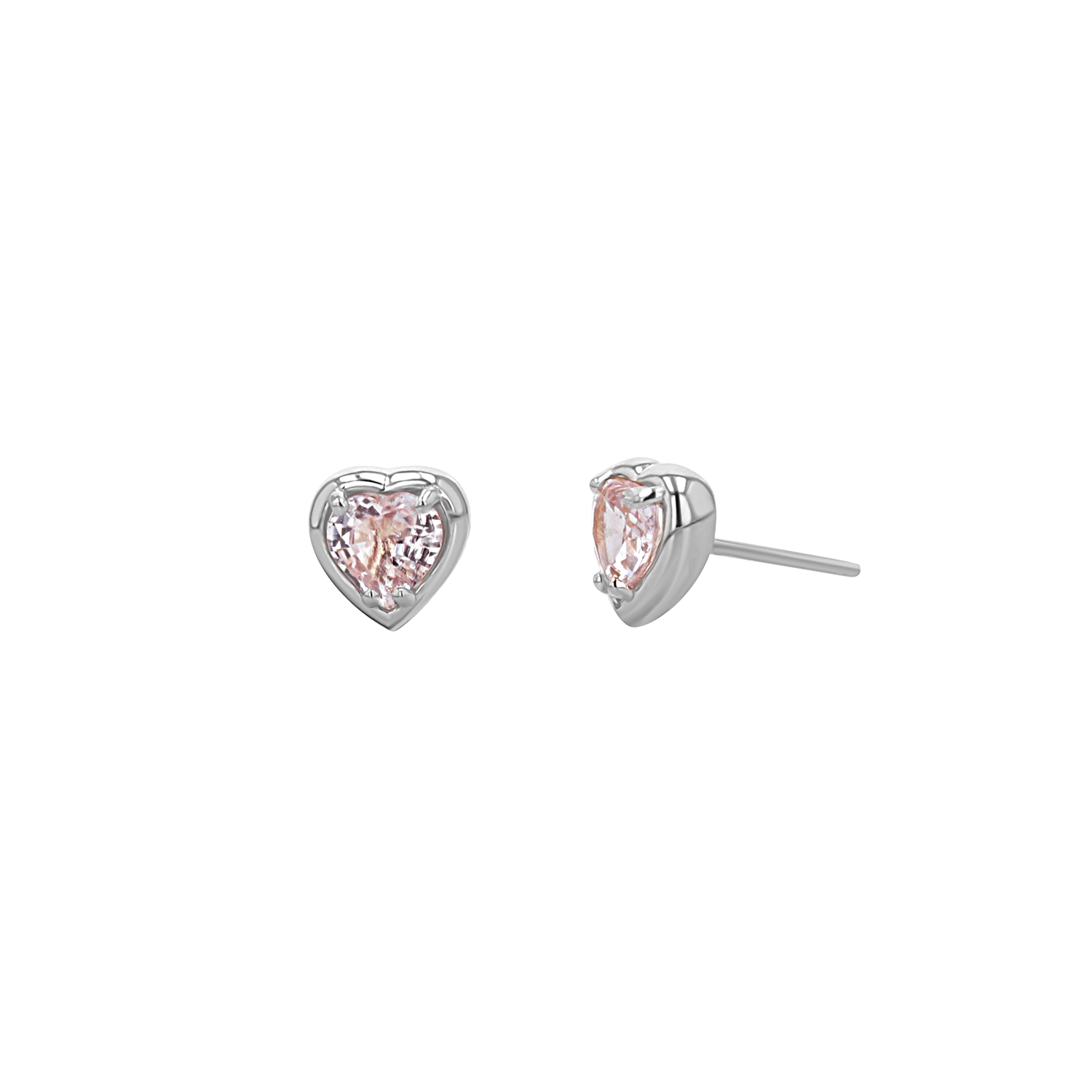 Sapphire Heart Stud Earrings G15612