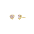 Sapphire Heart Stud Earrings G15612
