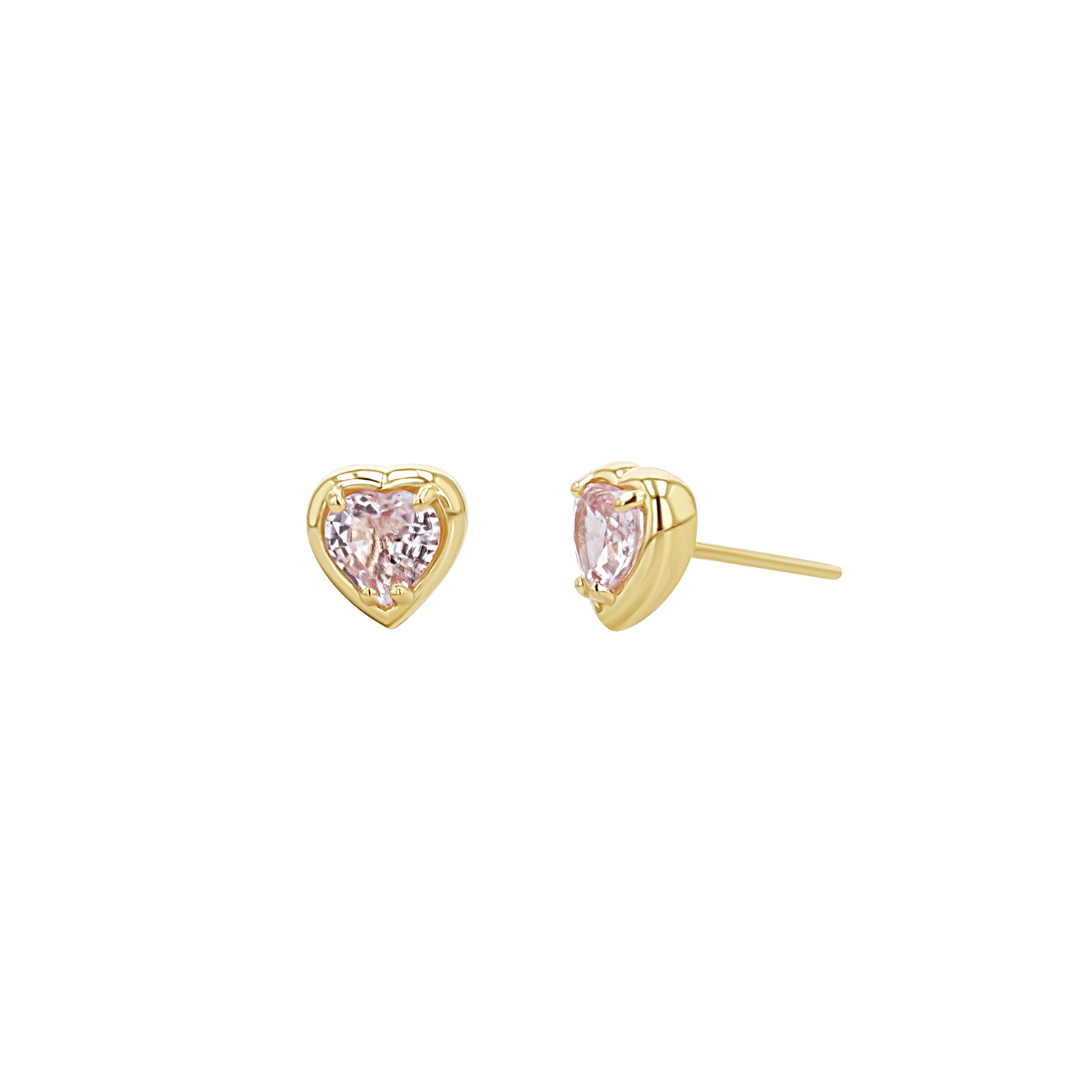 Sapphire Heart Stud Earrings G15612