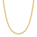 Gold Bead Ball Necklace F742