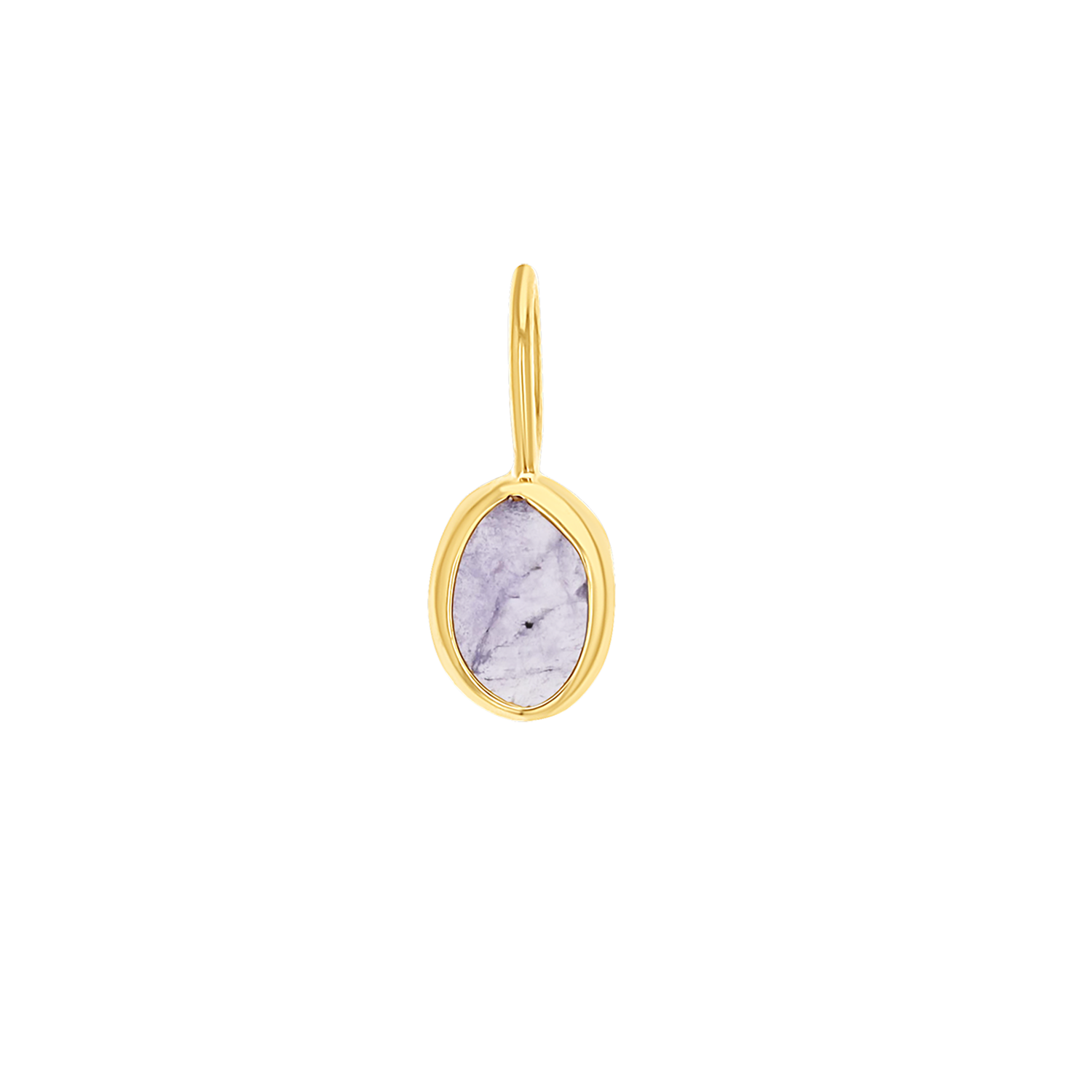 Tanzanite Slice Charm I86484