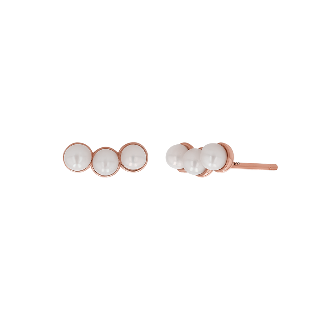 Pearl Trio Stud Earrings M6545