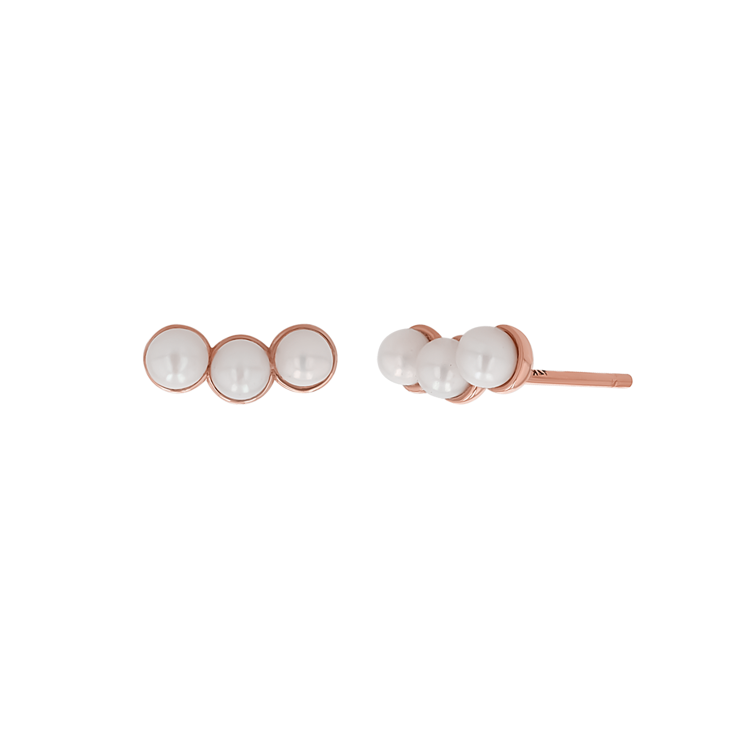 Pearl Trio Stud Earrings M6545