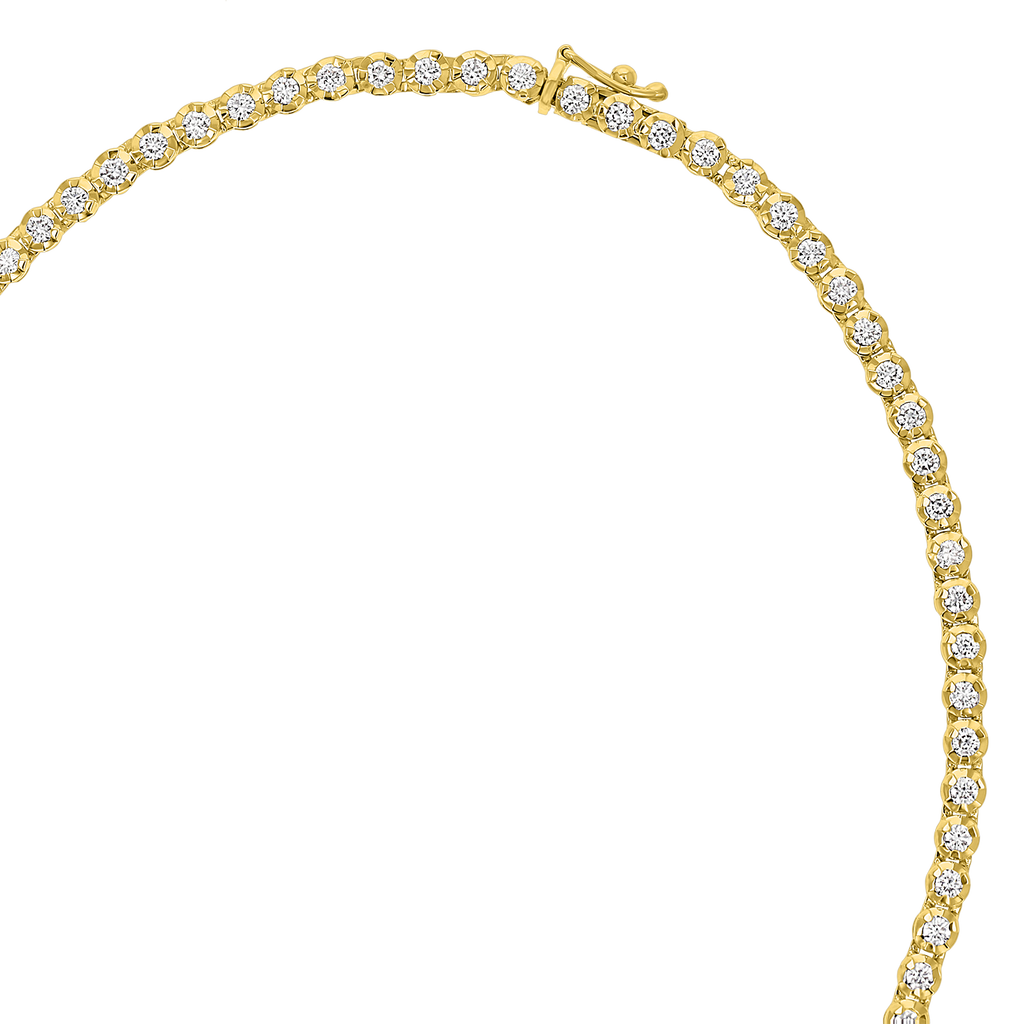 Graduated Diamond Tennis Necklace K878