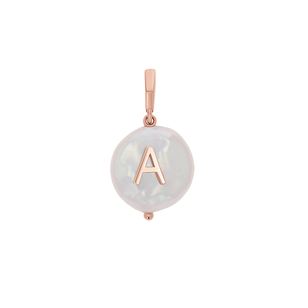 Pearl Initial Charm D562
