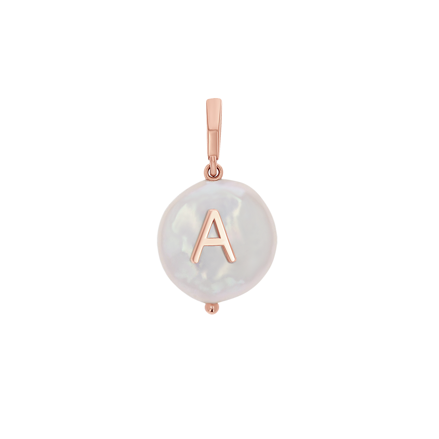 Pearl Initial Charm D562