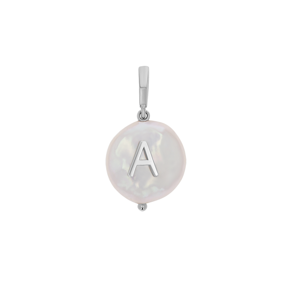 Pearl Initial Charm D562