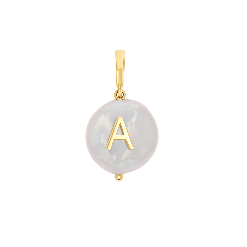 Pearl Initial Charm D562