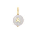 Pearl Initial Charm D562