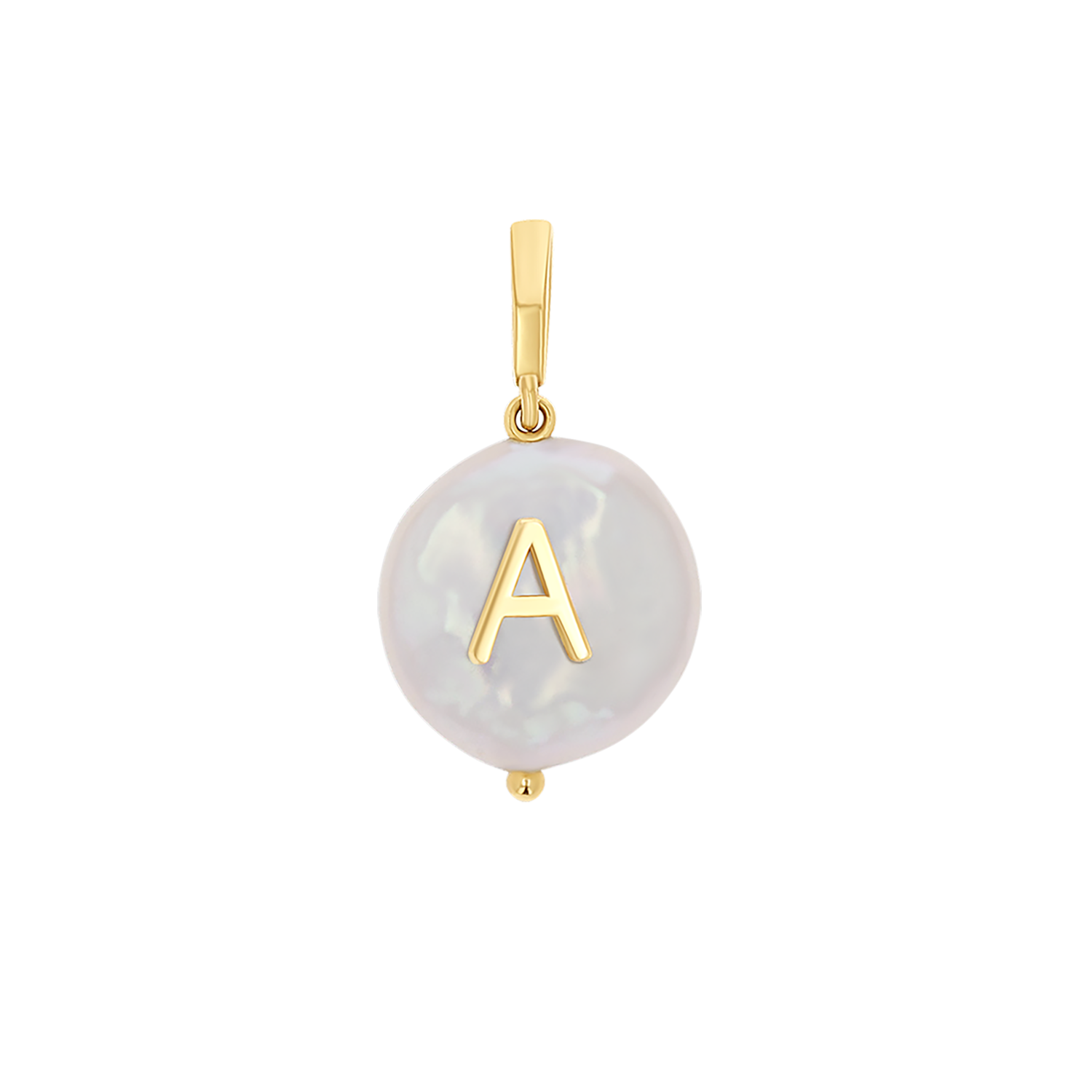 Pearl Initial Charm D562
