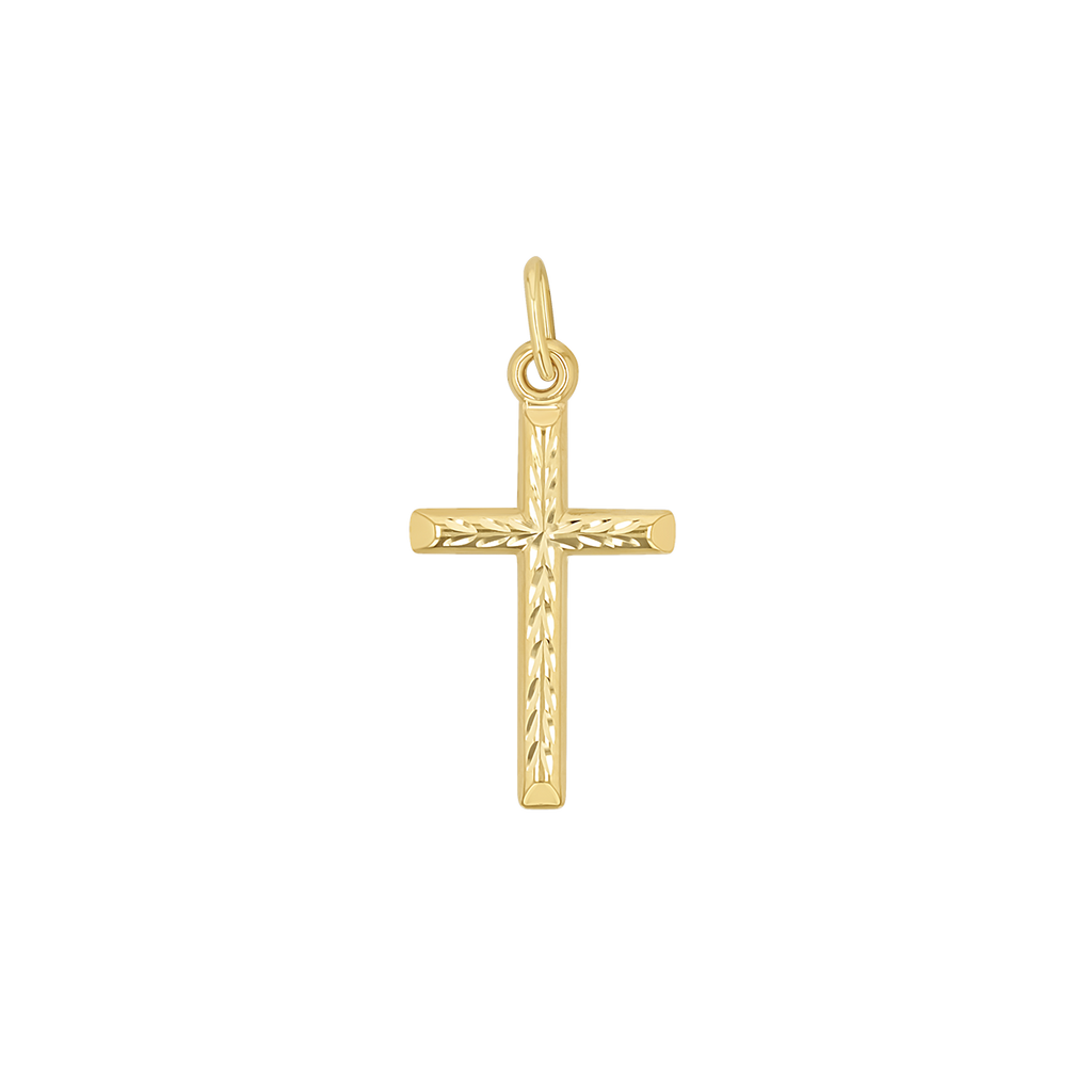 Herringbone Cross Charm M18920