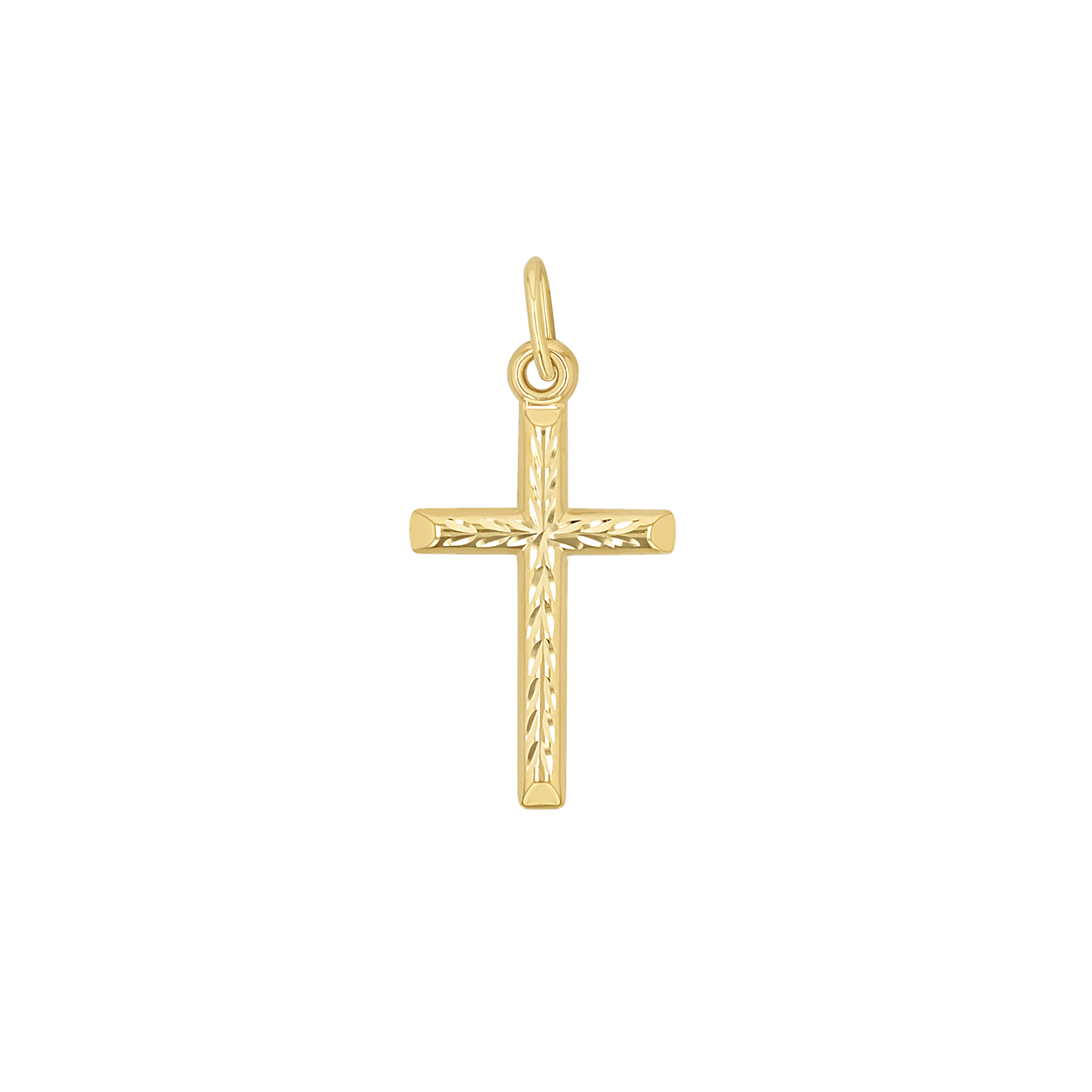 Herringbone Cross Charm M18920