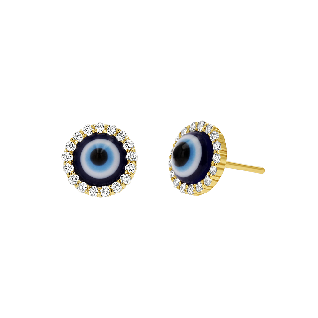 Evil Eye Diamond Stud Earrings M47453
