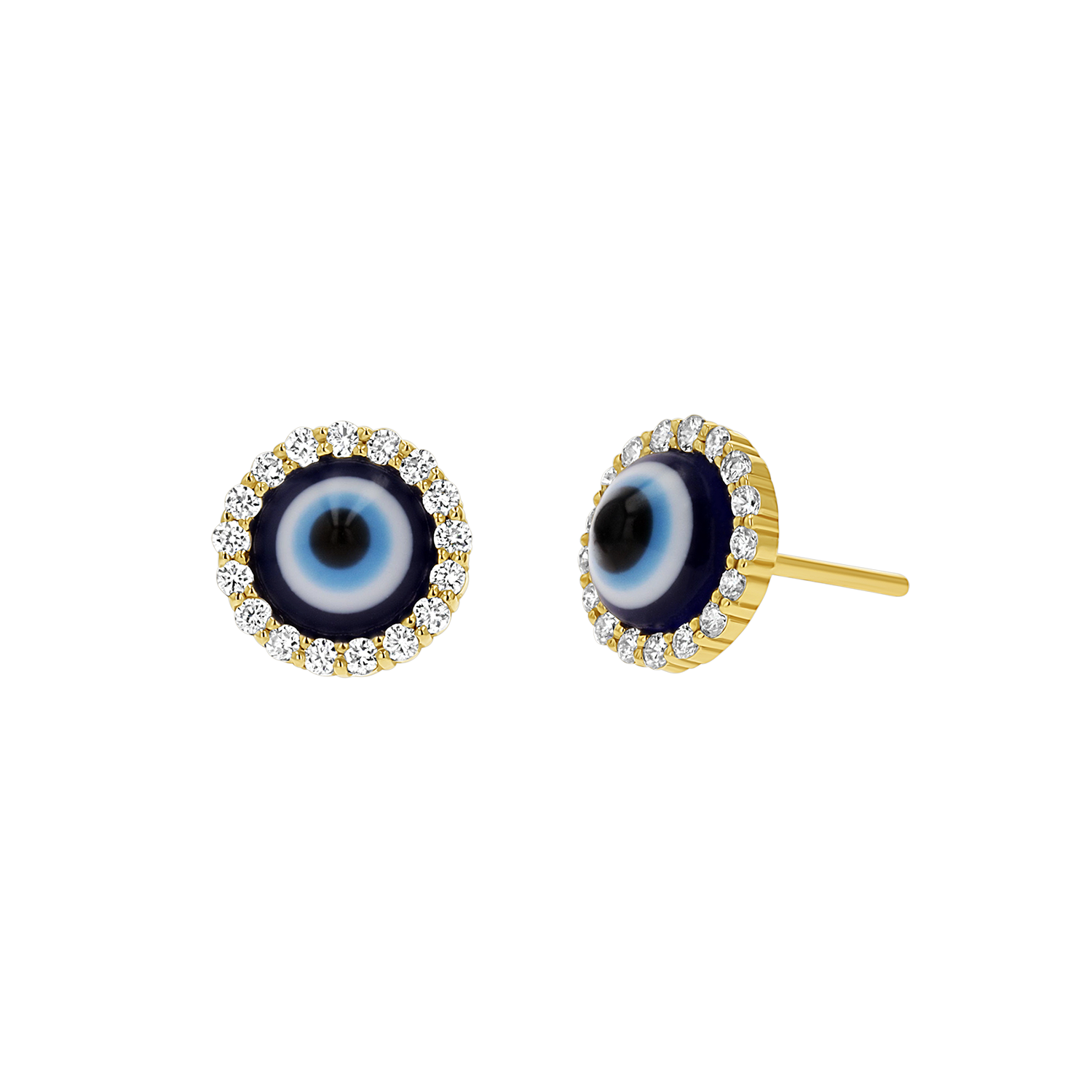 Evil Eye Diamond Stud Earrings M47453