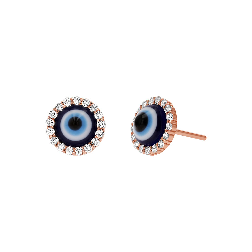 Evil Eye Diamond Stud Earrings M47453