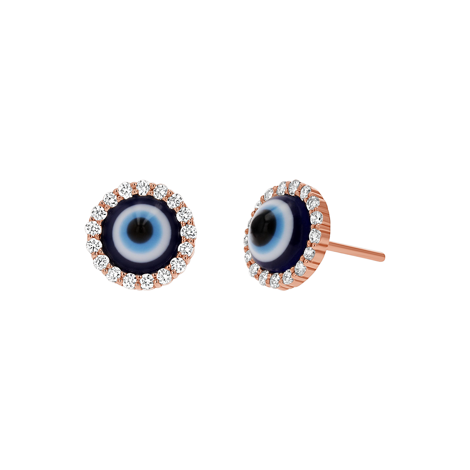 Evil Eye Diamond Stud Earrings M47453