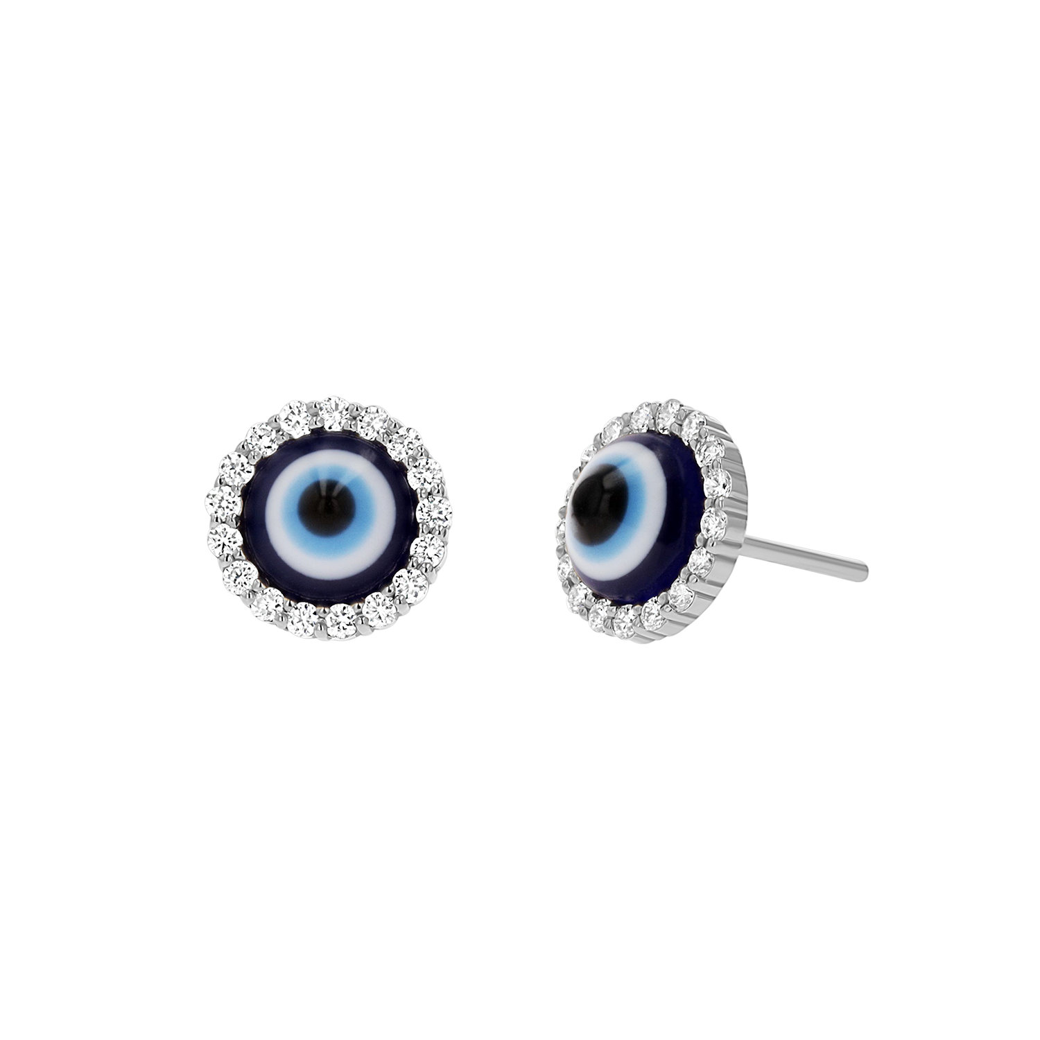 Evil Eye Diamond Stud Earrings M47453