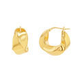 Thick Twist Hoop Earrings L112