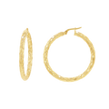 Serpentine Faceted Hoop Earrings O274