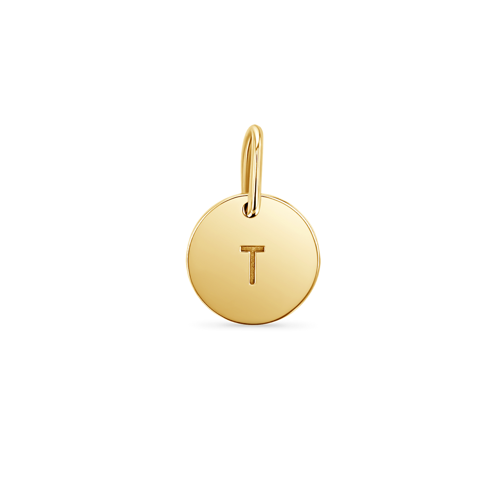 Engravable Round Coin Charm M5026