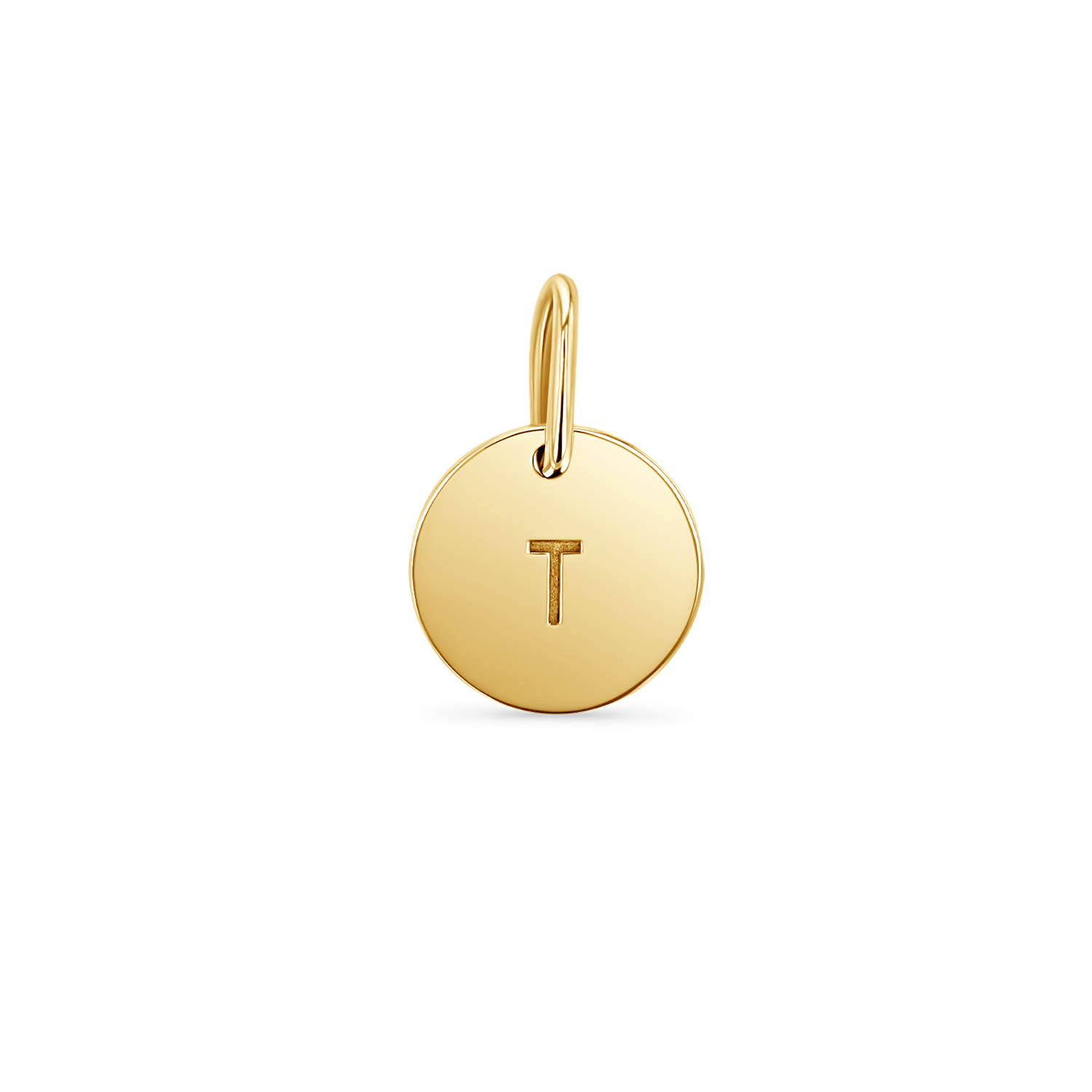 Engravable Round Coin Charm M5026