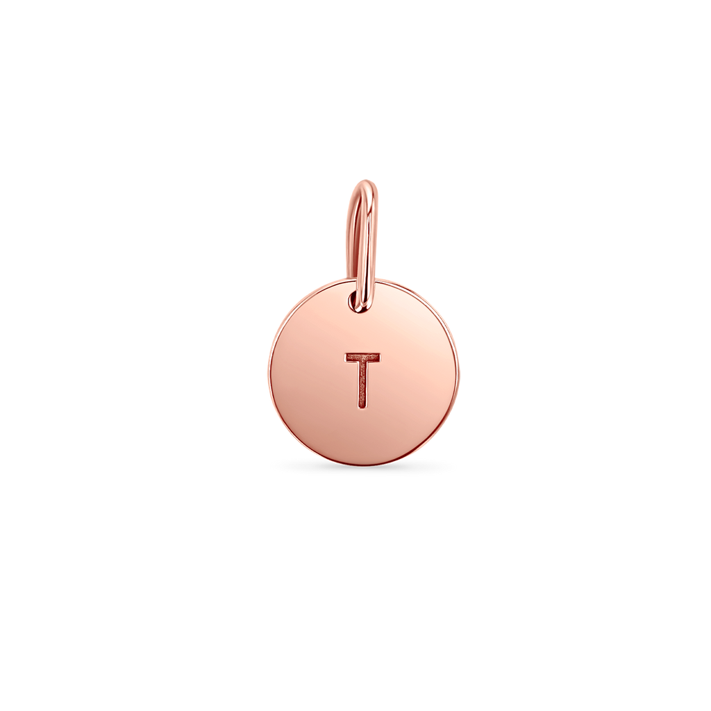 Engravable Round Coin Charm M5026