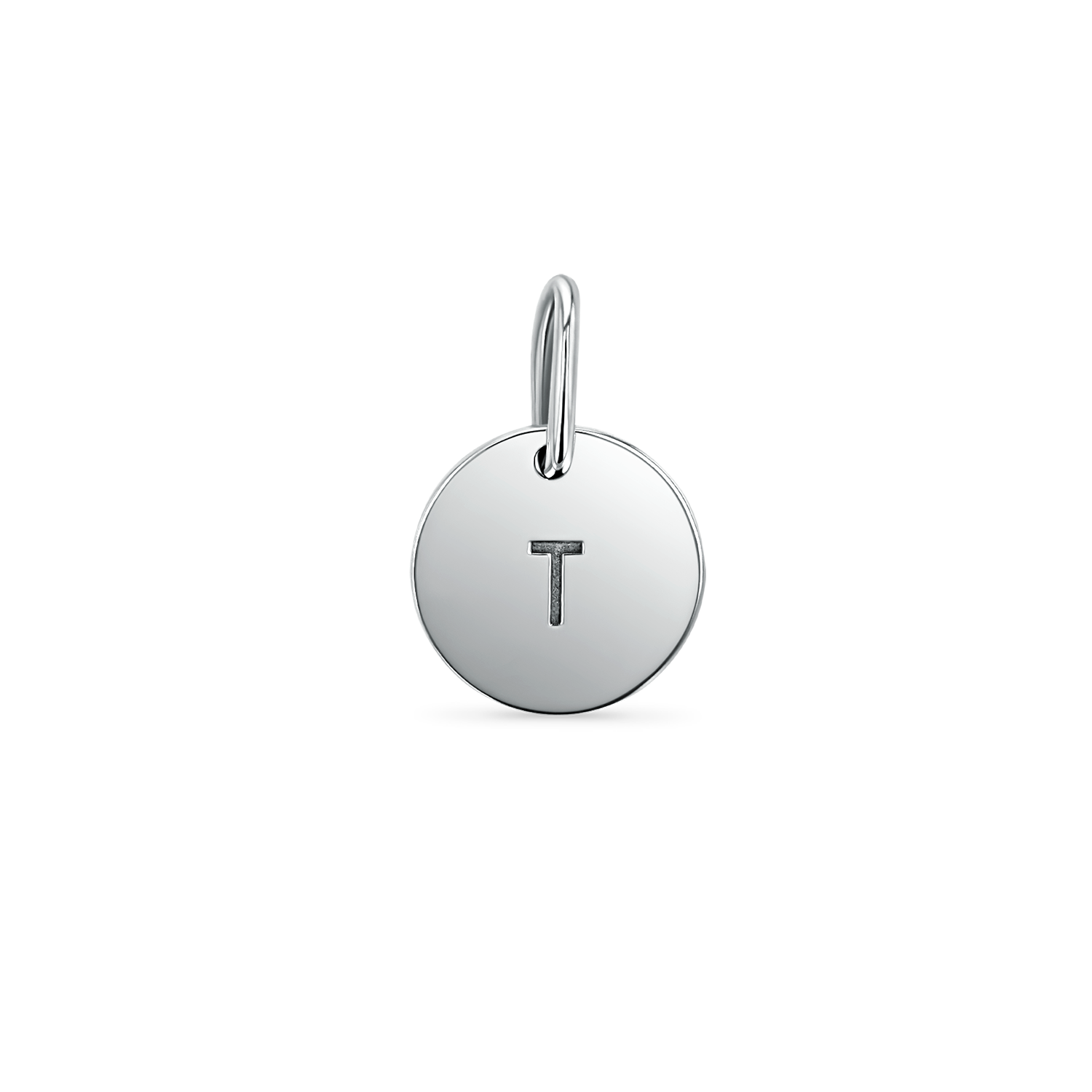 Engravable Round Coin Charm M5026