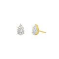 Pear Shape Illusion Set Diamond Stud Earrings X57334