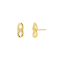 Curb Link Stud Earrings A5788