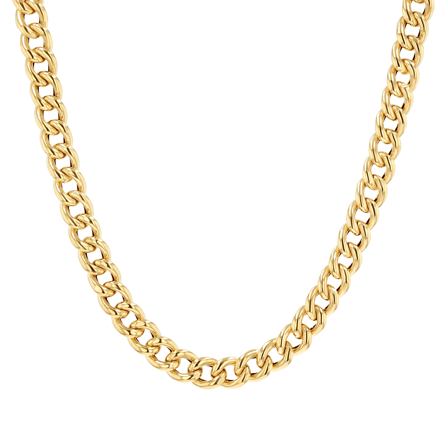 14K Cuban Curb Link Necklace G7322