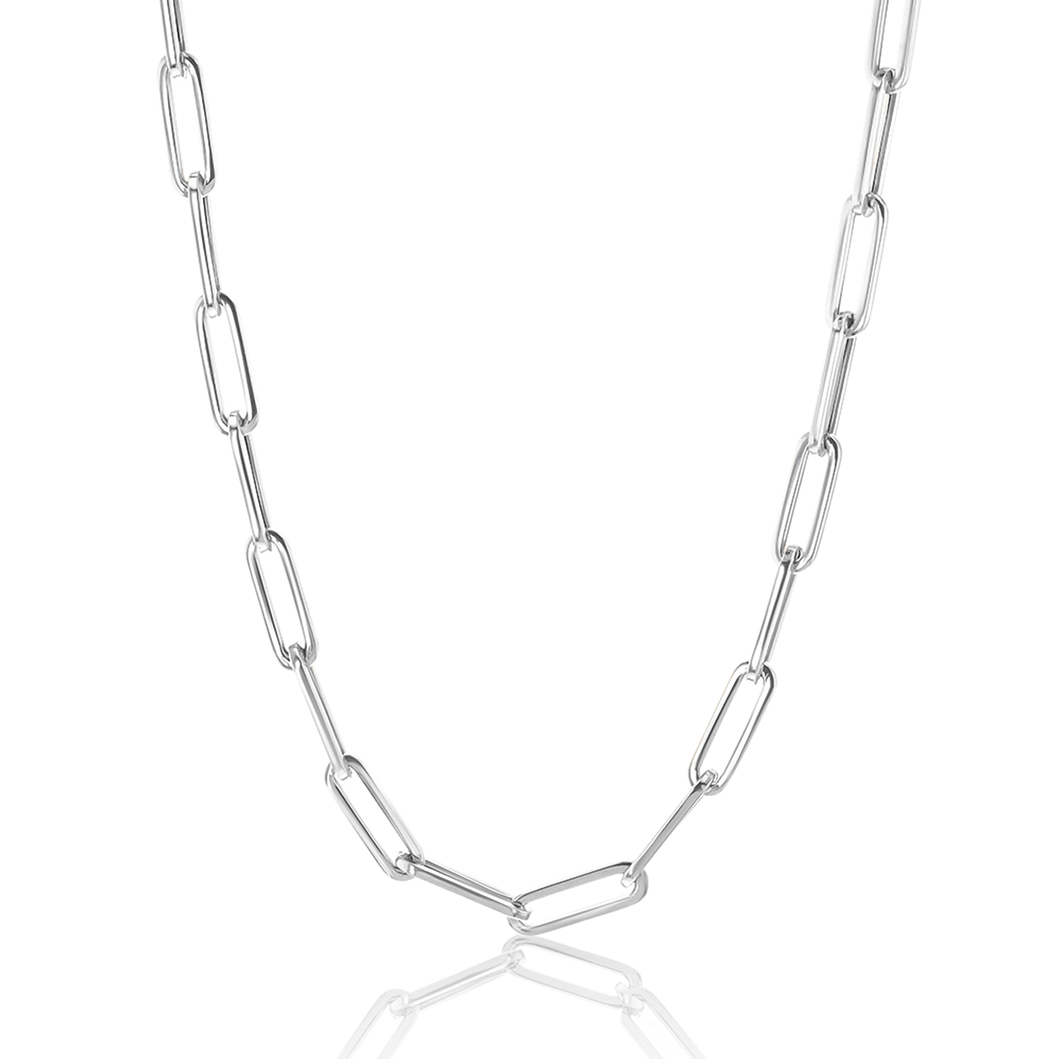 Large Paperclip Chain Necklace U303