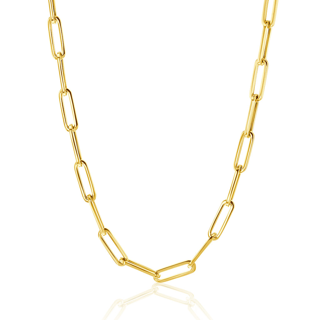 Large Paperclip Chain Necklace U303