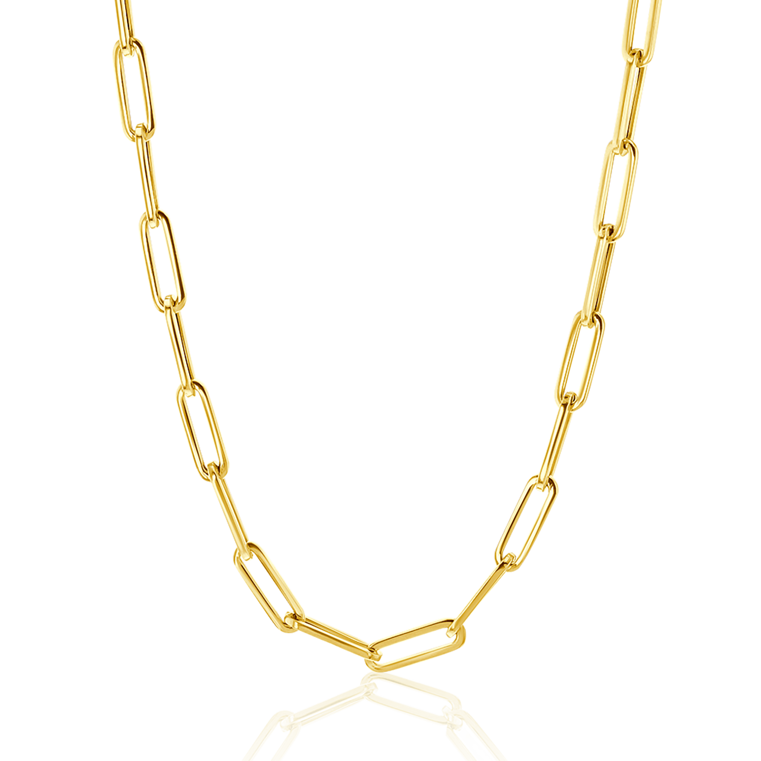 Large Paperclip Chain Necklace U303