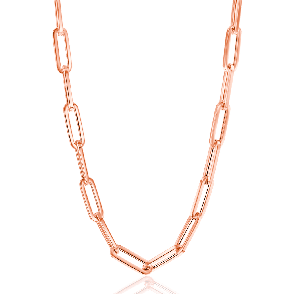 14K Gold Paperclip Chain D14111