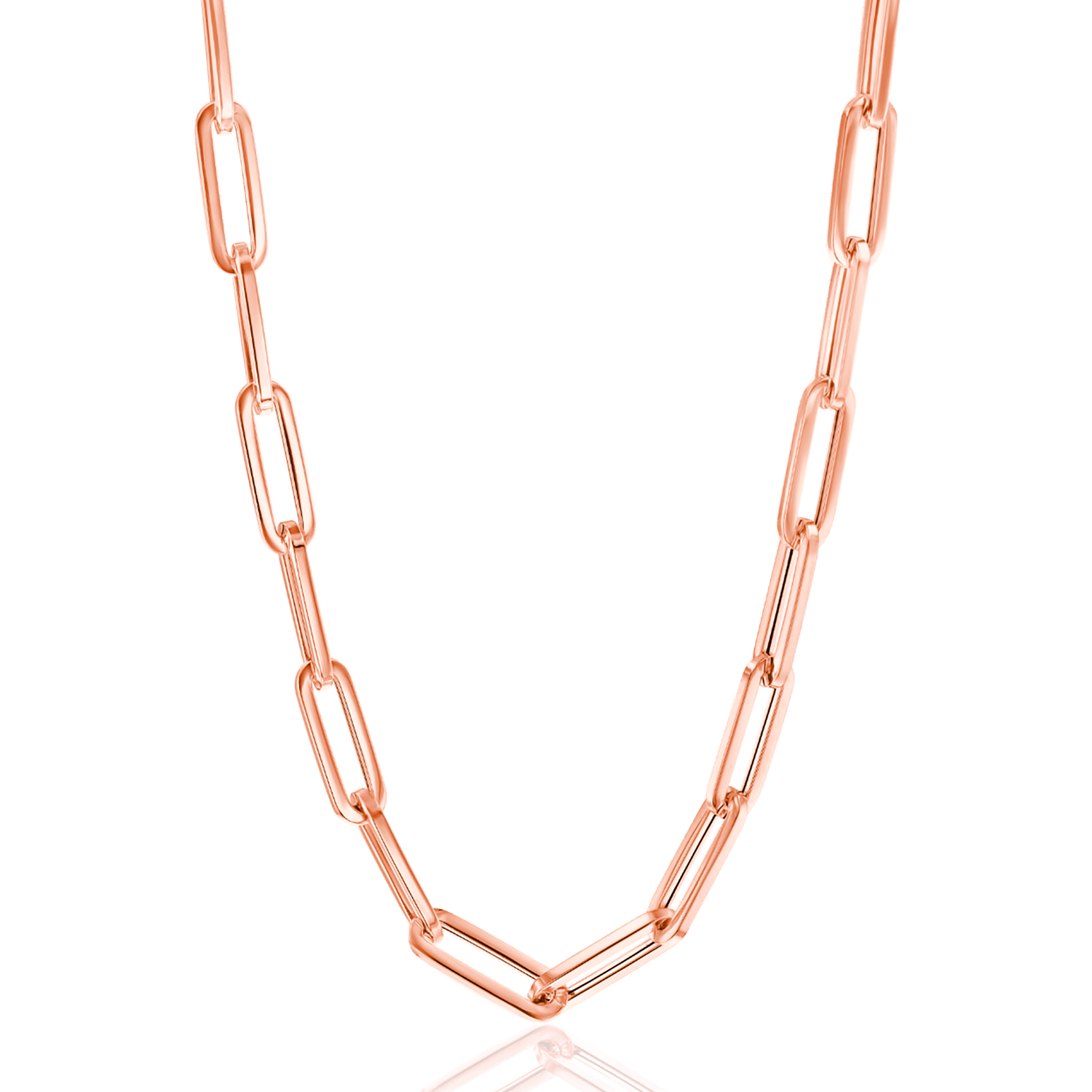14K Gold Paperclip Chain D14111