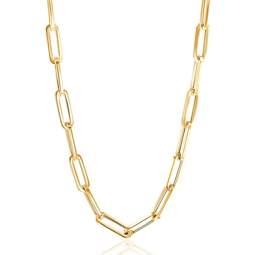 14K Gold Paperclip Chain D14111
