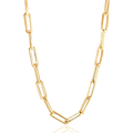 14K Gold Paperclip Chain D14111