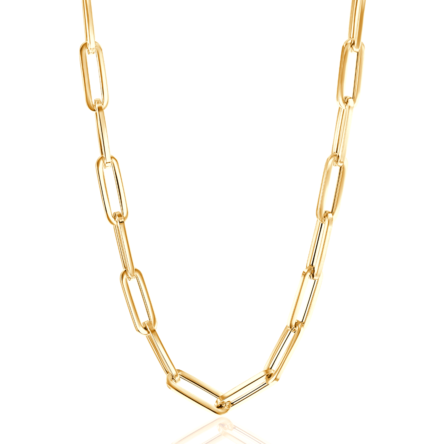 14K Gold Paperclip Chain D14111