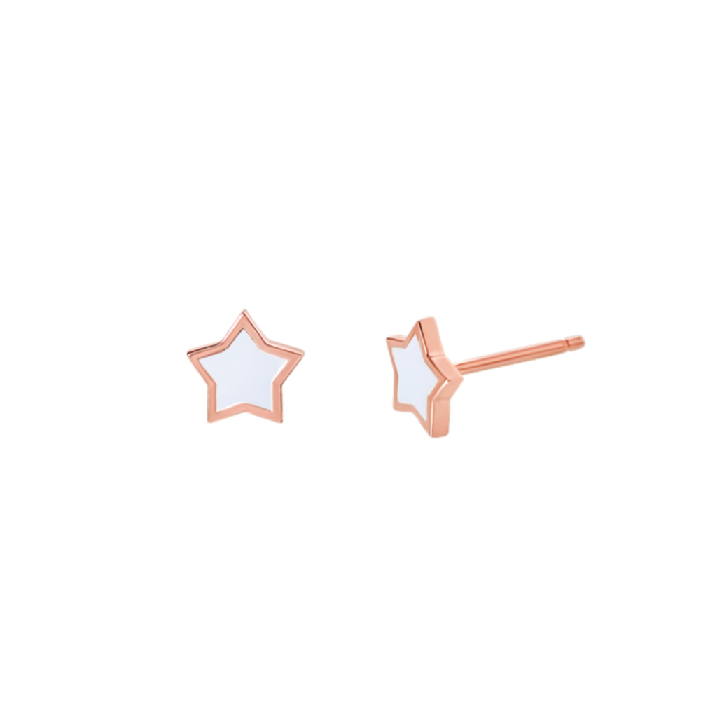 Enamel Stud Earrings K3207
