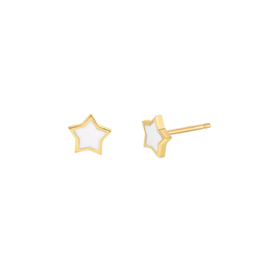 Enamel Stud Earrings K3207