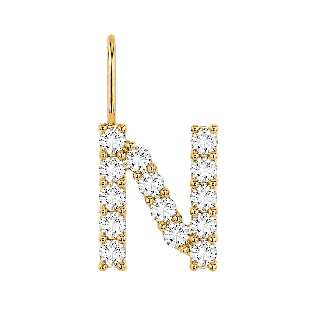 Diamond Initial Charm E118016