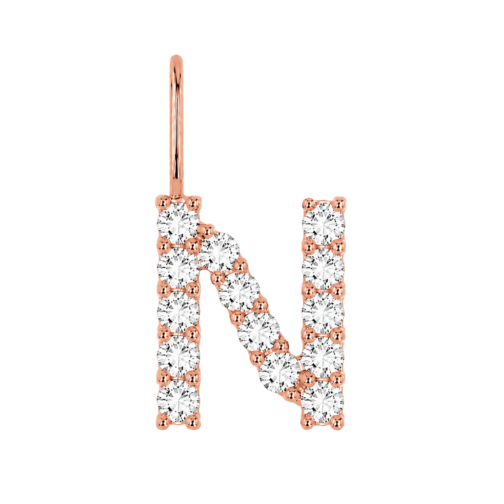 Diamond Initial Charm E118016