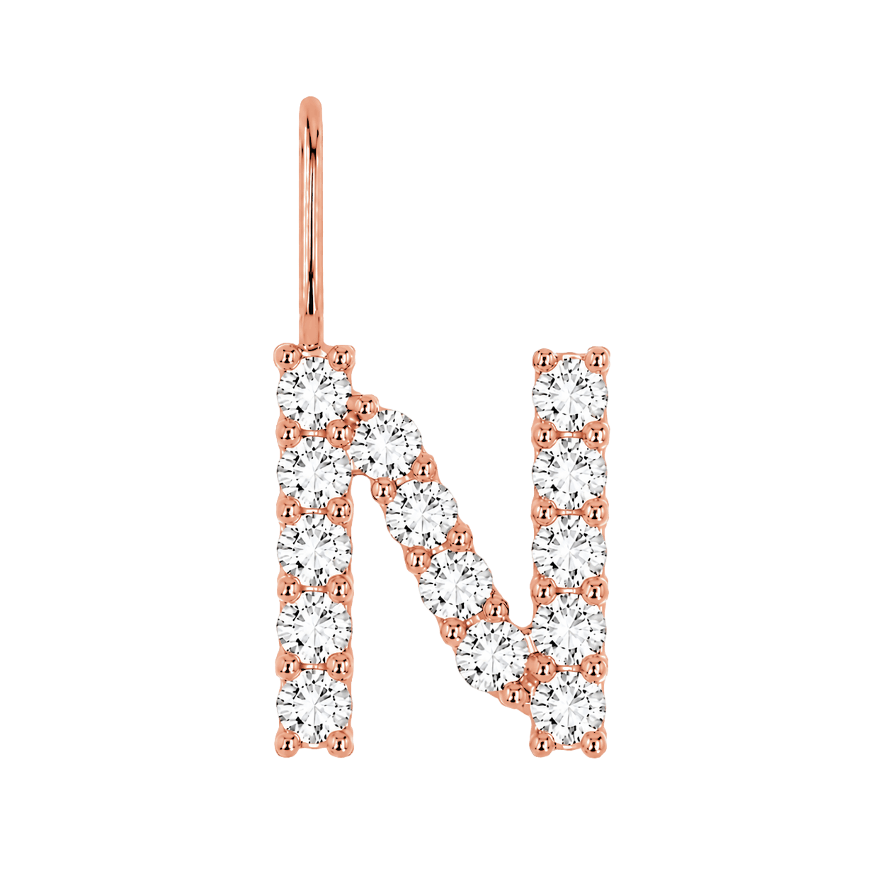 Diamond Initial Charm E118016